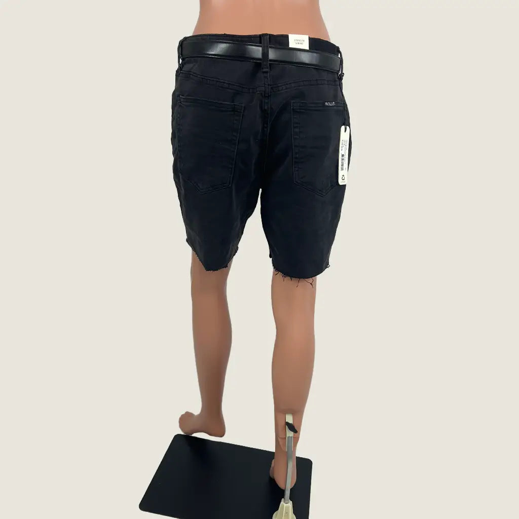 Back View of the Rolla Tim Slims Men's Short Hard on Black