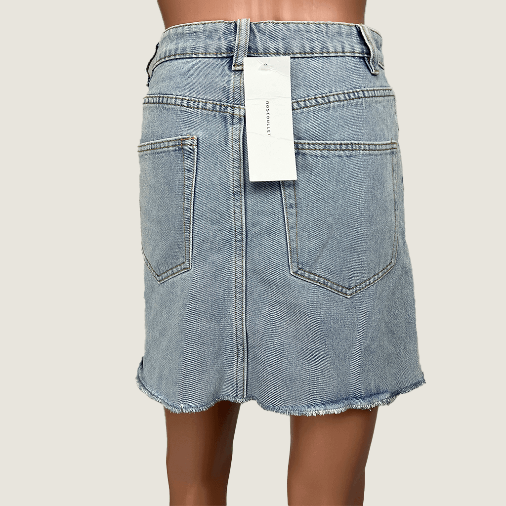 Rosebullet Jennie Denim Mini Skirt Back
