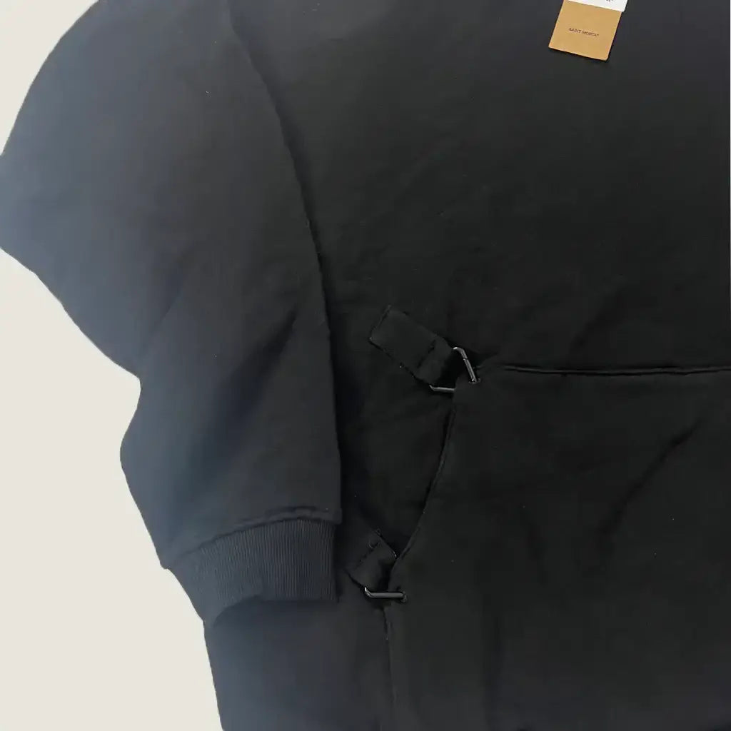 Detail view of the men's Saint Morta Raider Hoodie in Black