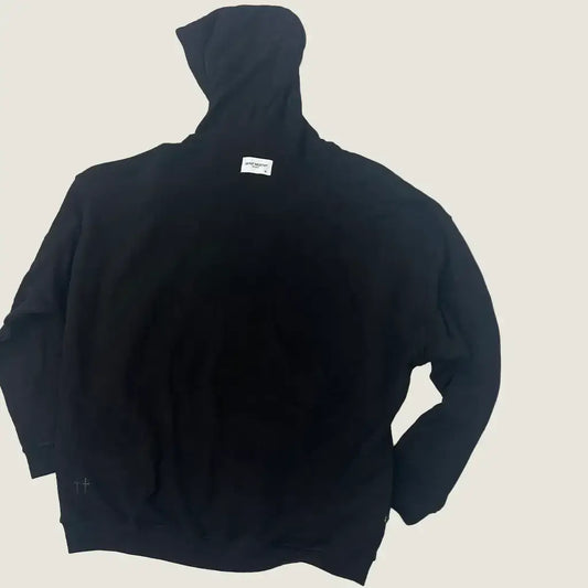 Back view of the men's Saint Morta Raider Hoodie in Black