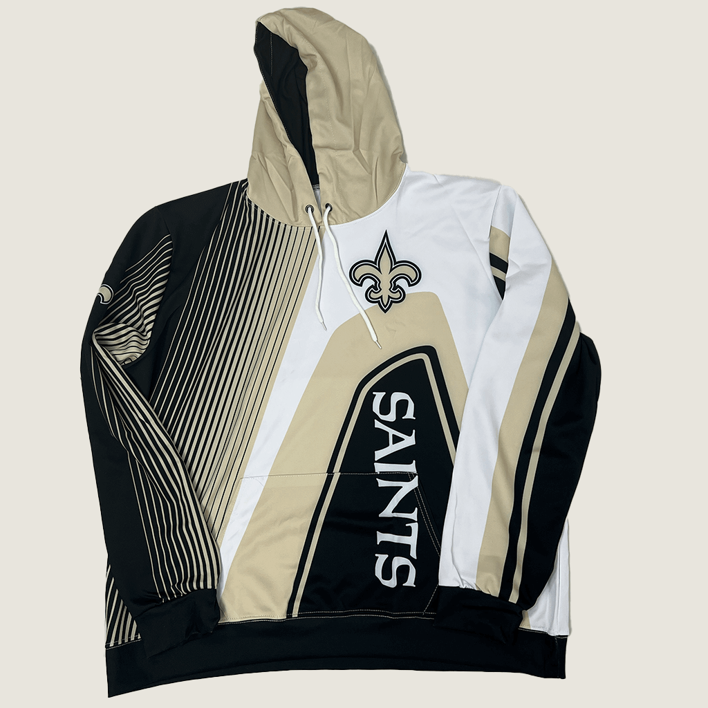 Mens New Orleans Saints Team Hoodie Front
