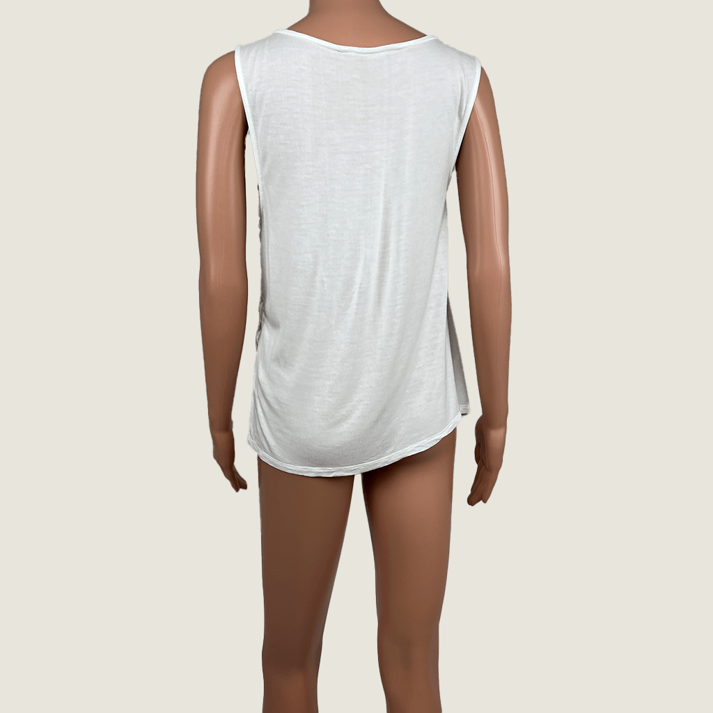 Seed White Lace Tank Back