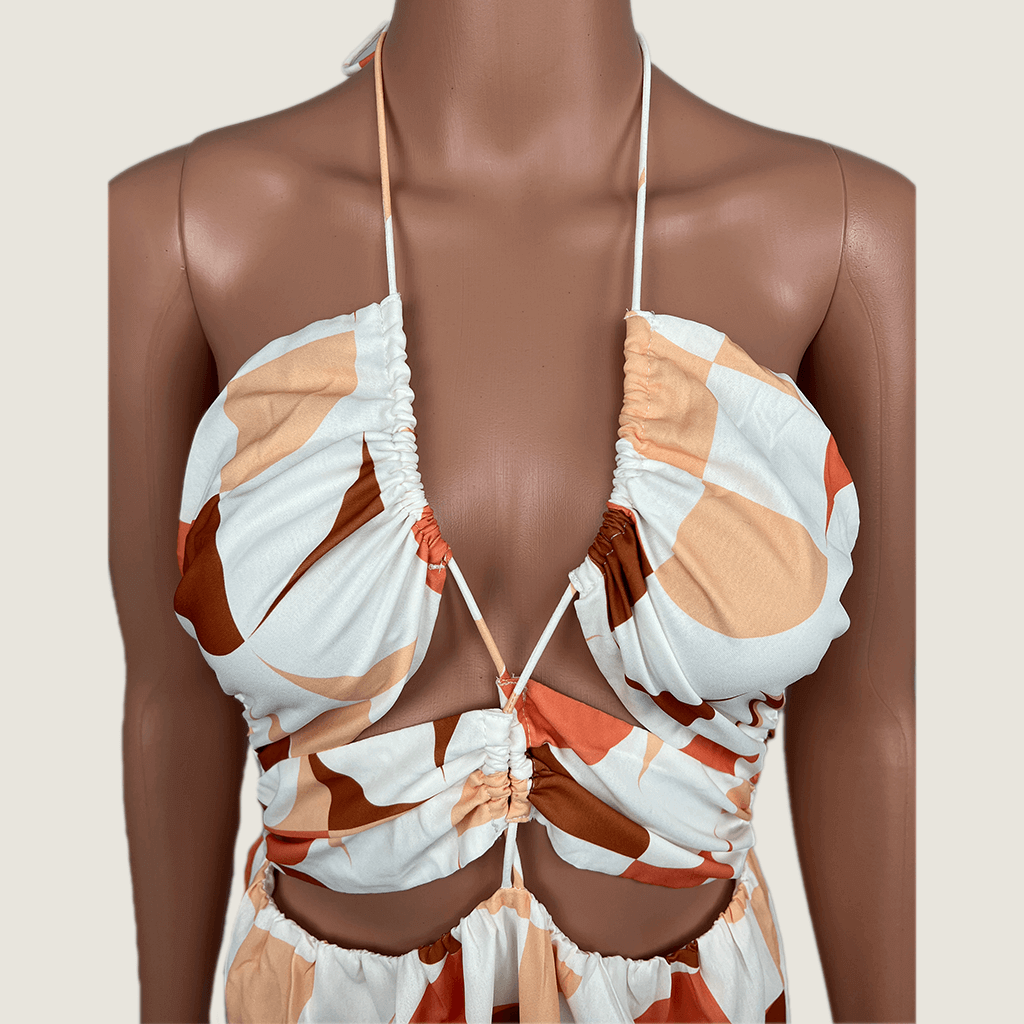 Seven Wonders Kiaan Halter Maxi Dress Bust Detail