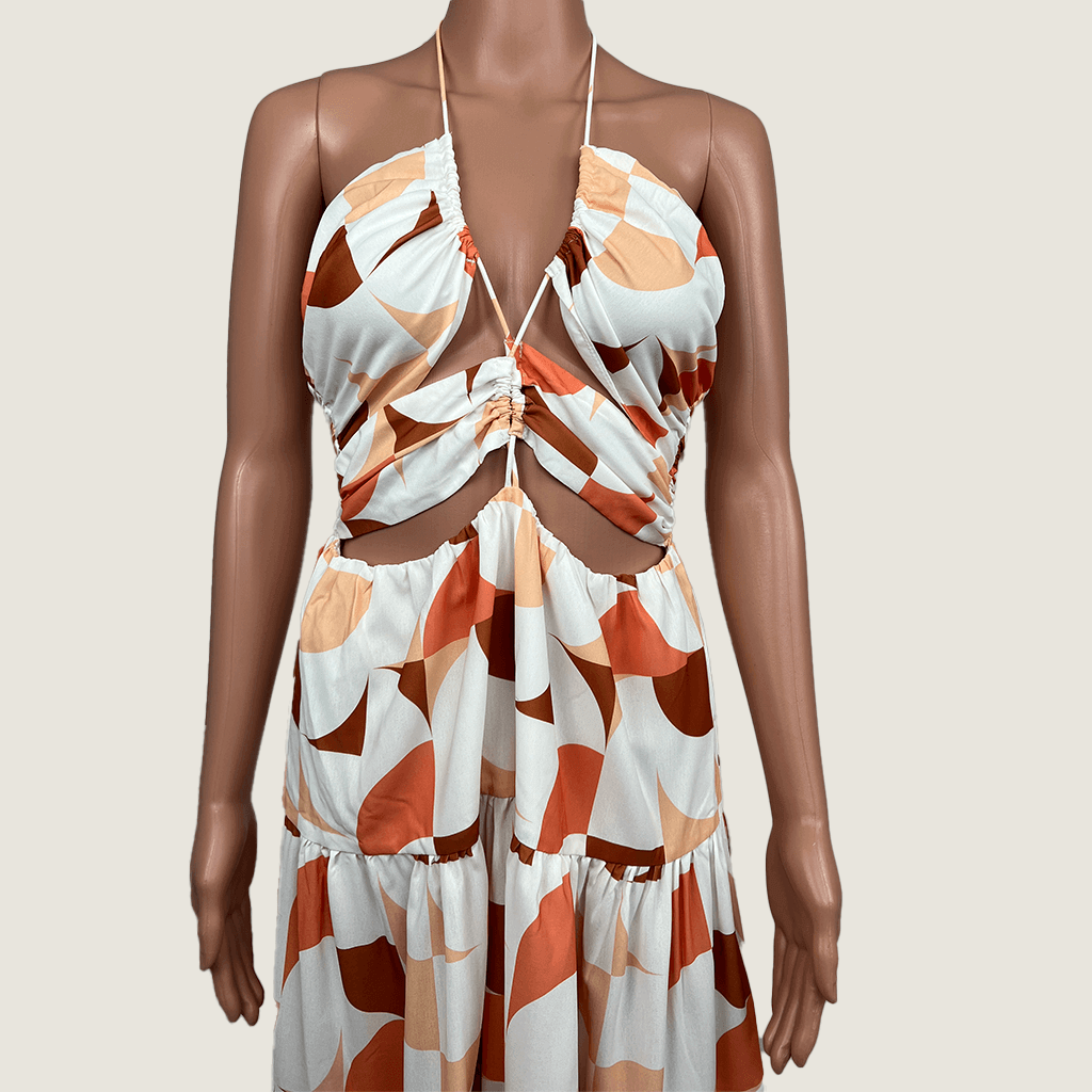 Seven Wonders Kiaan Halter Maxi Dress Front Detail