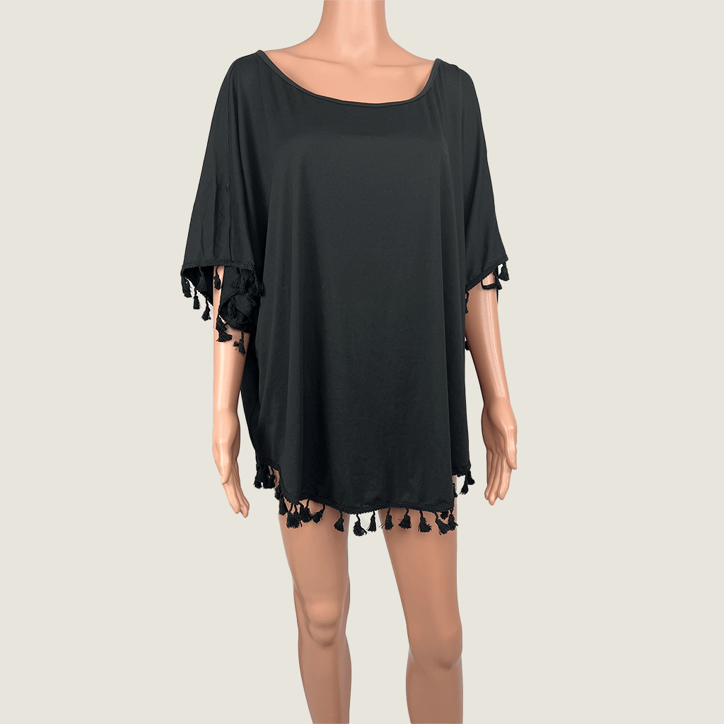 Shein Curve Black Top Front