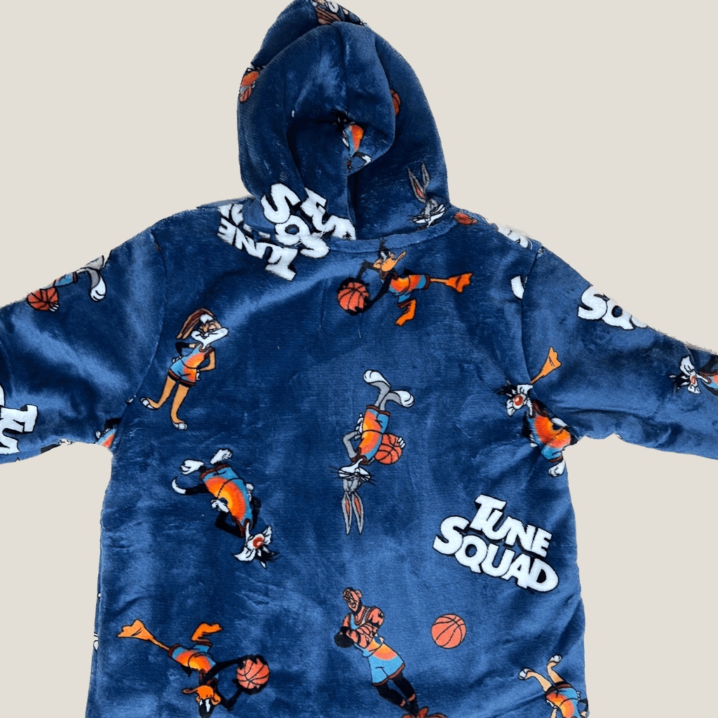 Space Jam Hoodie Blanket Back