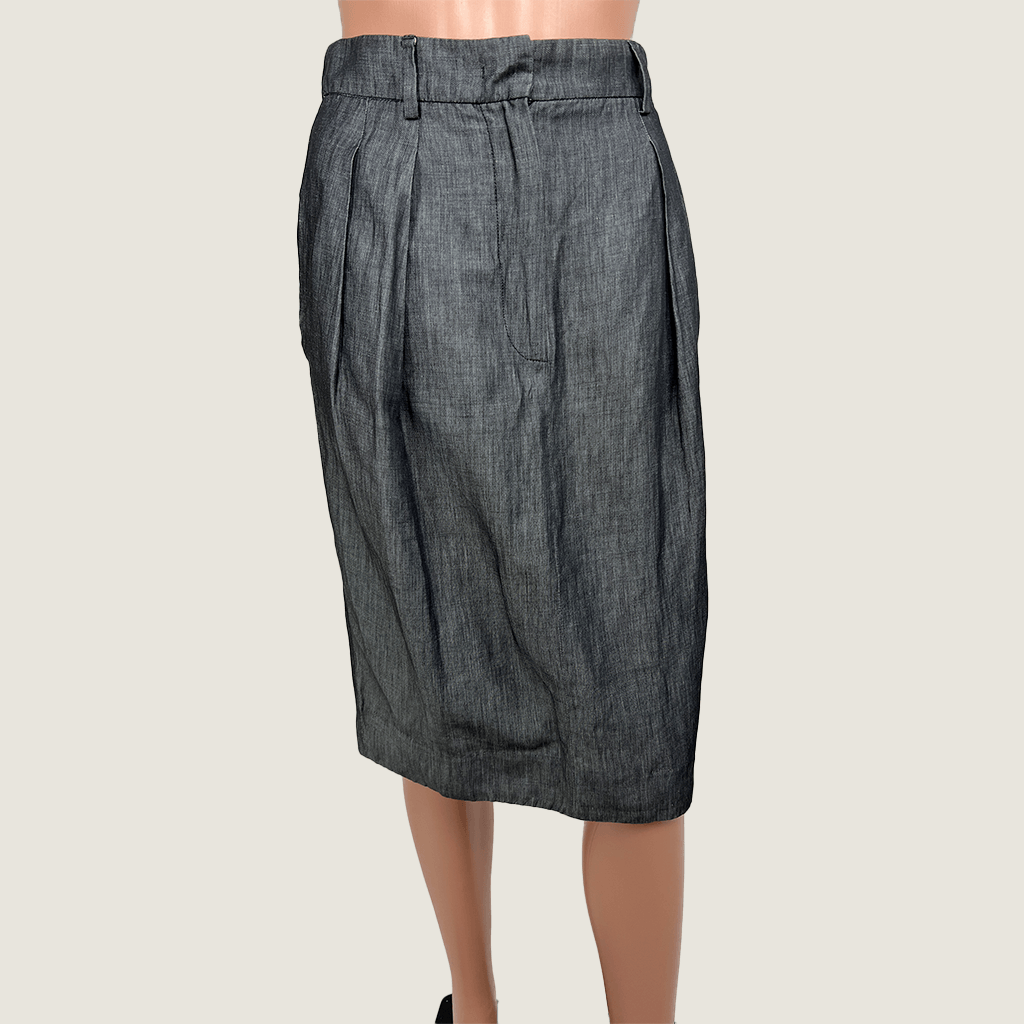 Max Mara SportMax Grey Pencil Skirt Front
