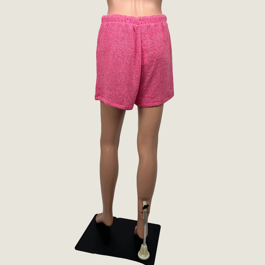 Sportsgirl Pink Knit Shorts Back