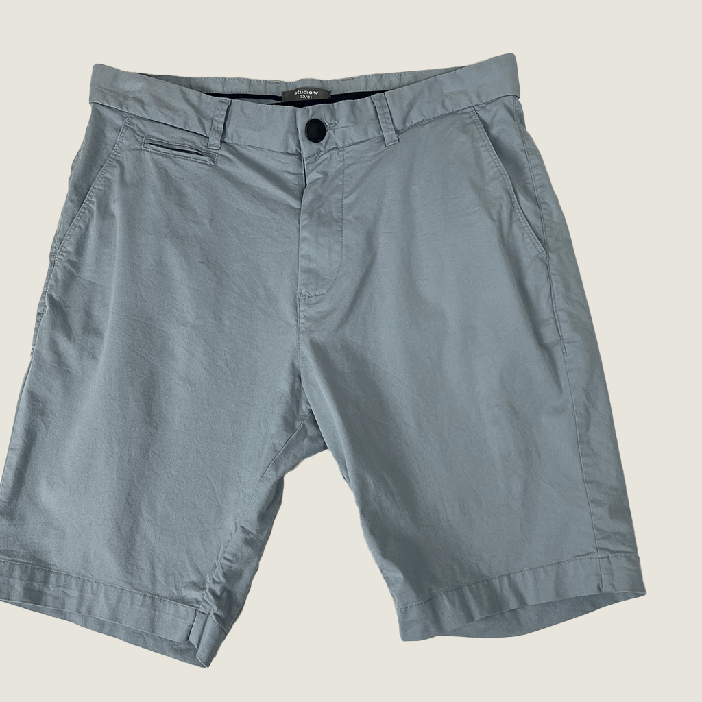 Front view of the Studio W Mens Blue Shorts