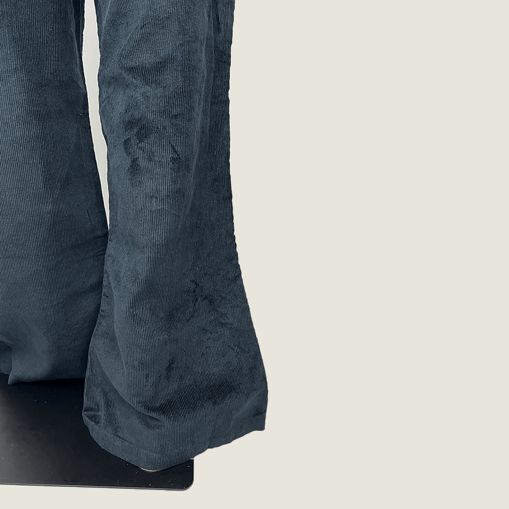 Afends THC Marsh Hemp Corduroy Flared Pant Hem