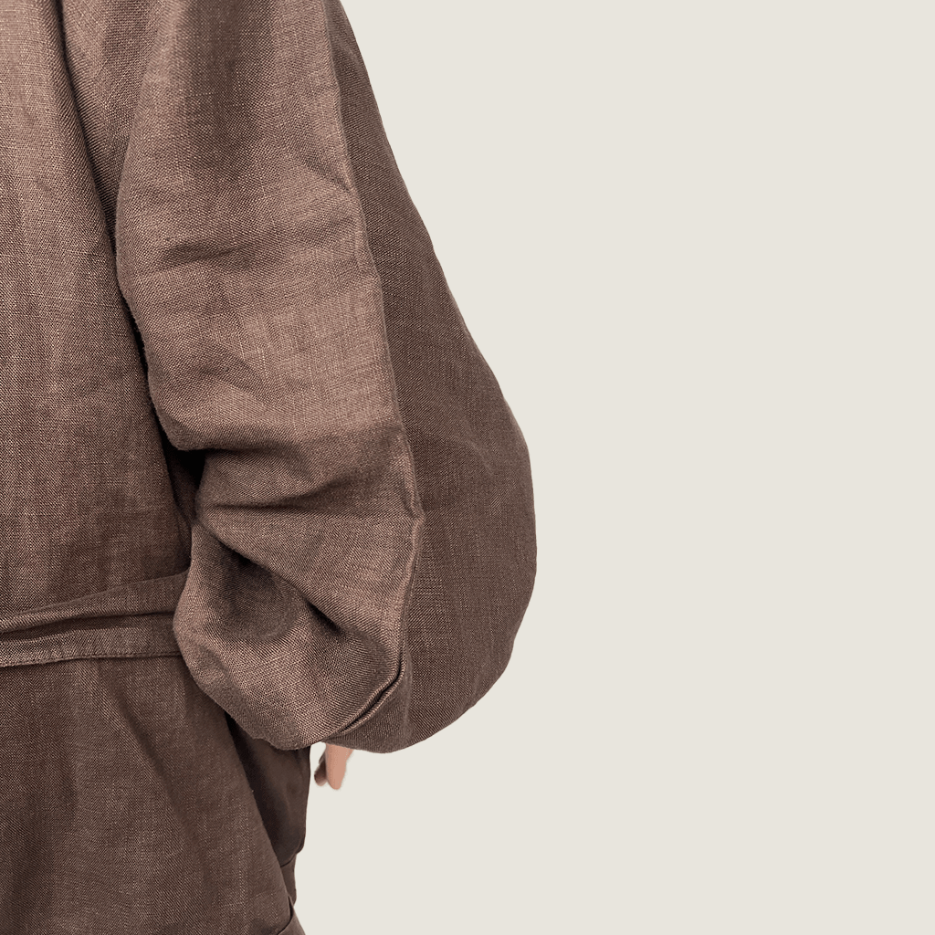 The Ease Keros Woman's Romper Back Sleeve Detail