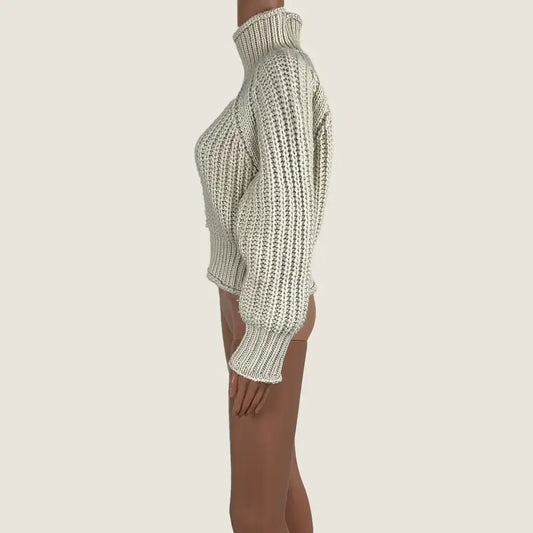 Side View of the Third Form Turtleneck Jumper