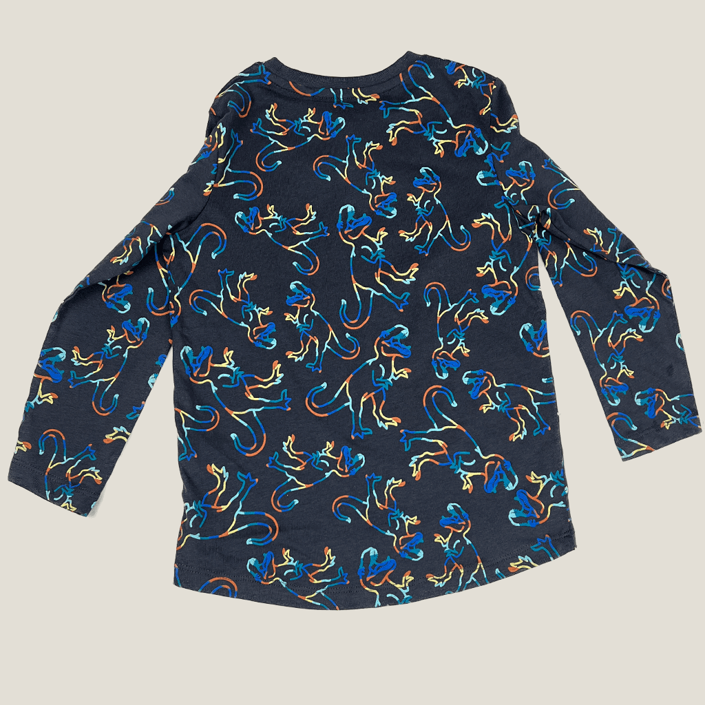 Tilt Dinosaur Print Boys Top Back