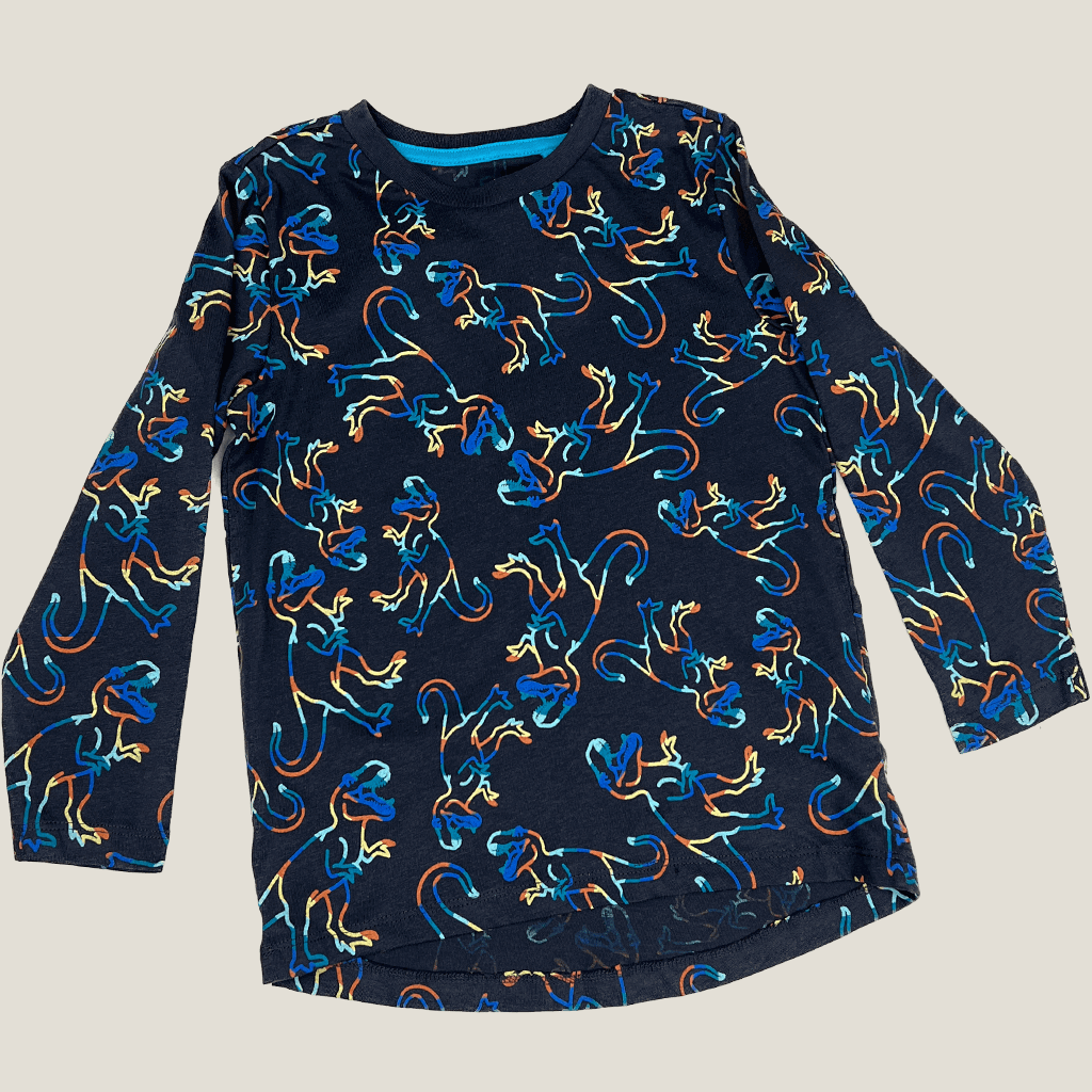 Tilt Dinosaur Print Boys Top Front