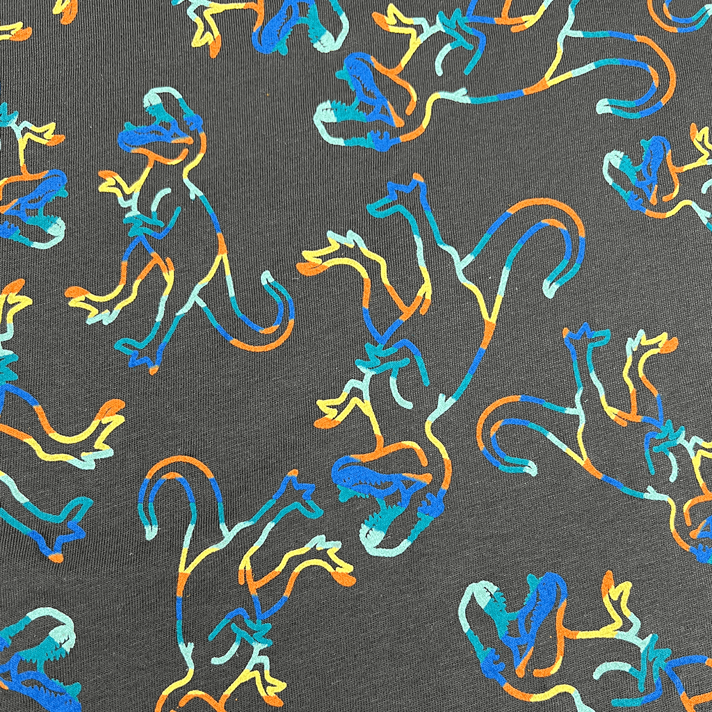 Tilt Dinosaur Print Boys Top Print Detail