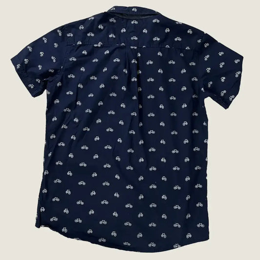 Back View of the Tommy Hilfiger Boys Navy Shirt