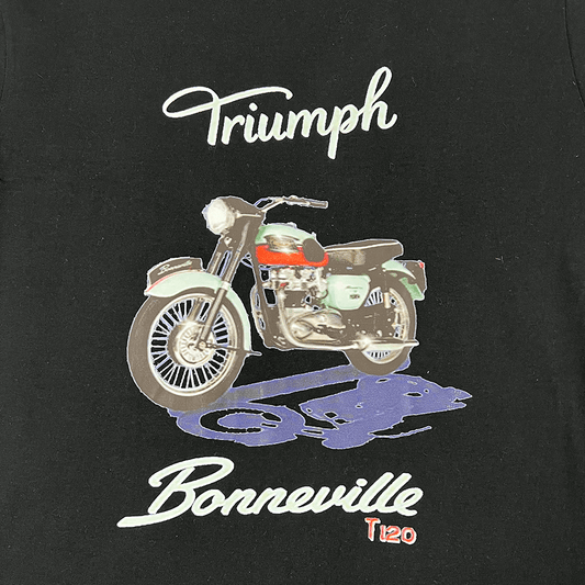 Triumph Men's Black T-Shirt Detail