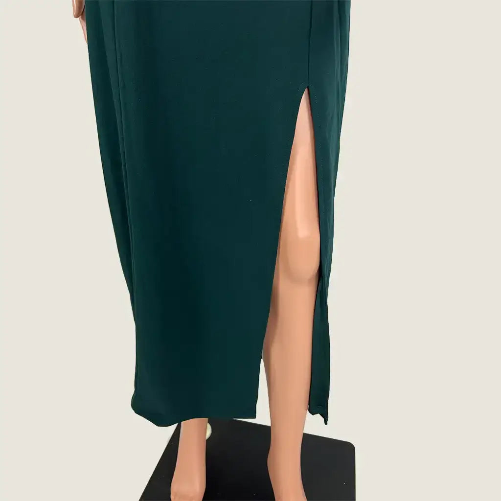 Front Hem Detail View of the Chancery Ryley Midi Dress