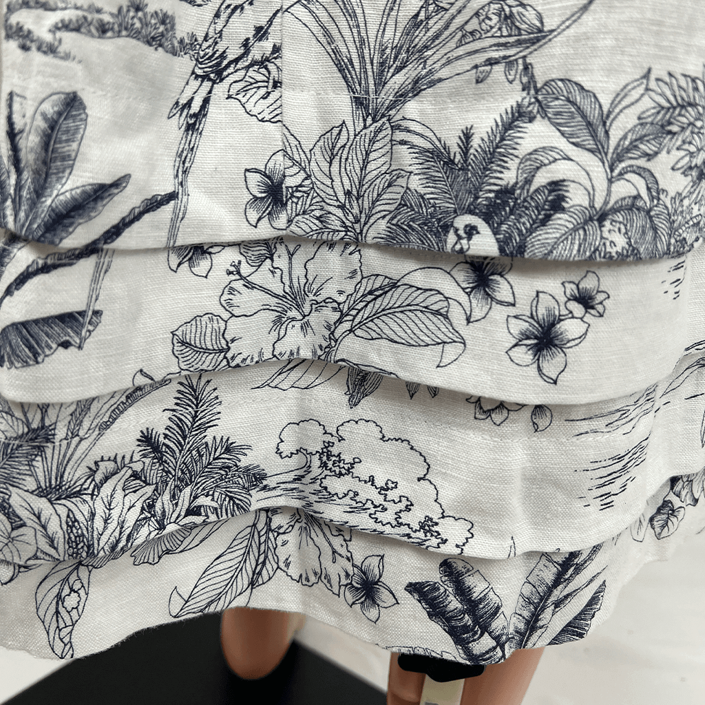 Witchery Island Midi Halter Dress Hem Detail