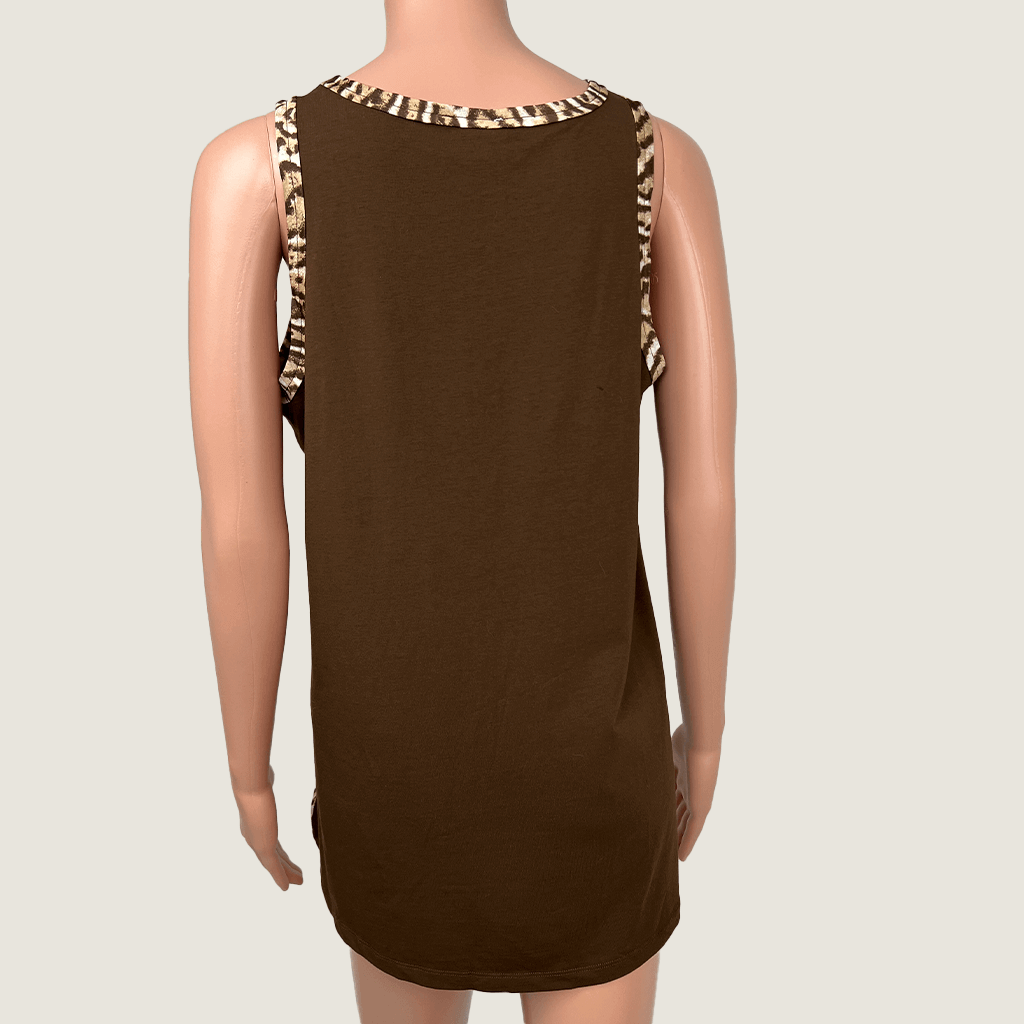 Witchery Leopard Print Tank Back