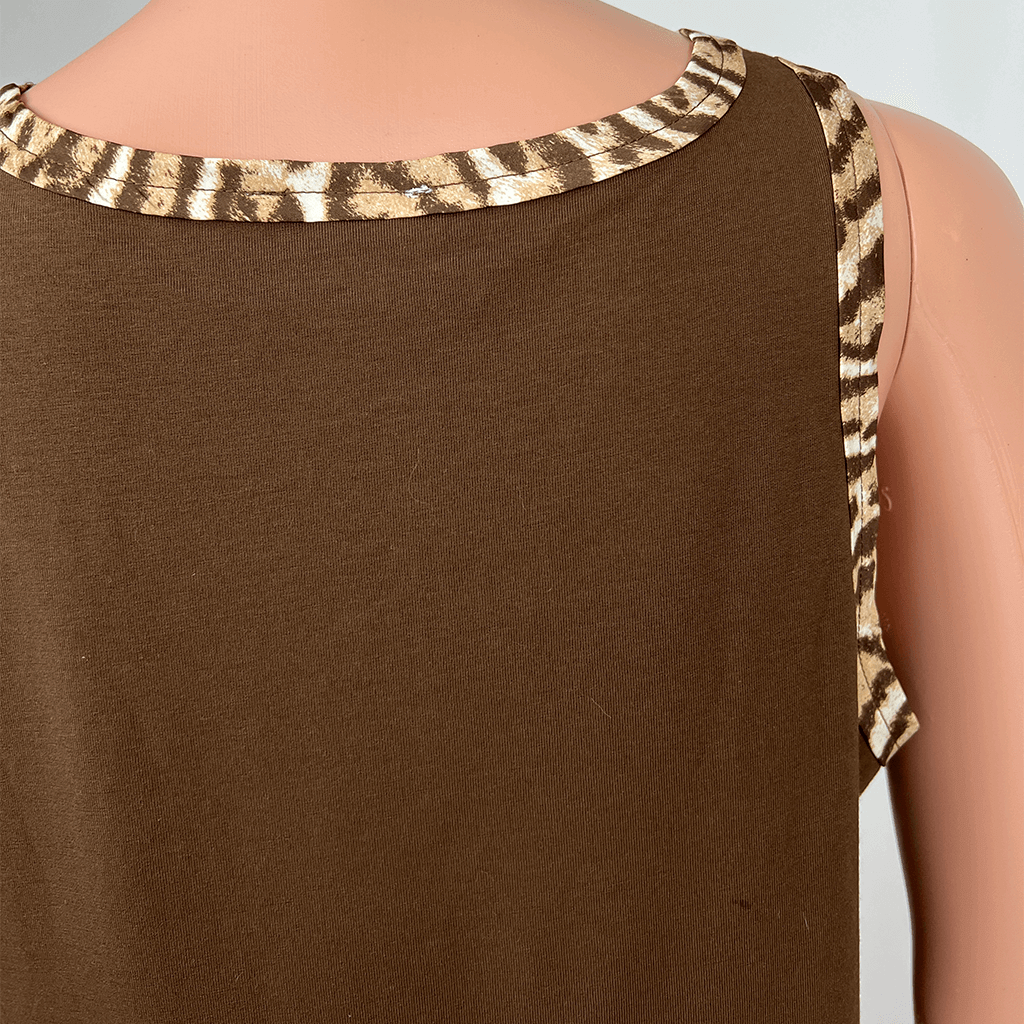 Witchery Leopard Print Tank Back Detail