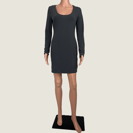 Witchery Grey Bodycon Midi Dress Front