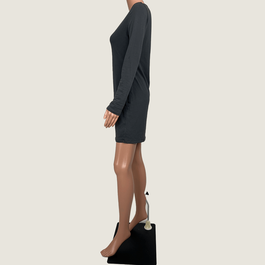 Witchery Grey Bodycon Midi Dress Side
