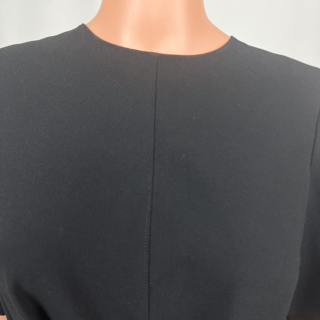 Zara Woman Black Top Collar Detail