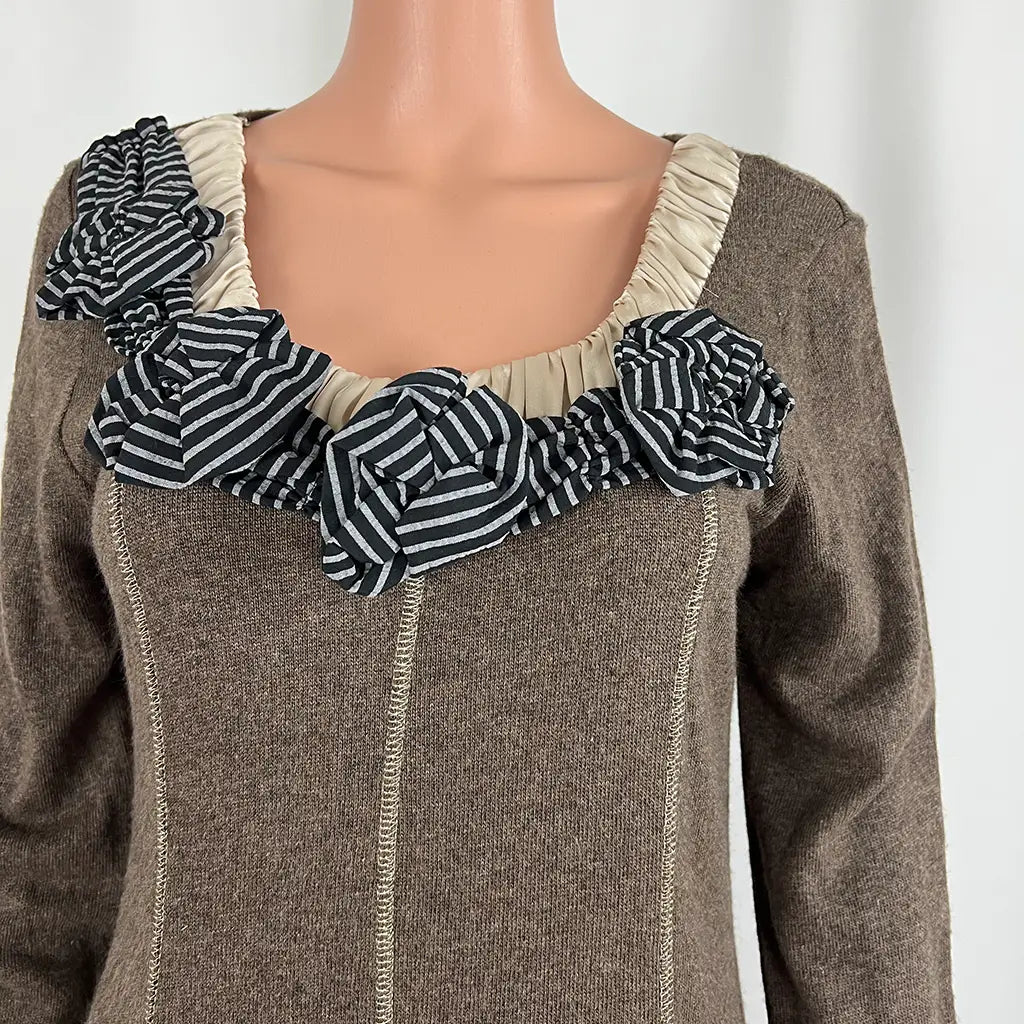 Front Detail View of the jp Jeans Women's Textured Knit Dress Mini