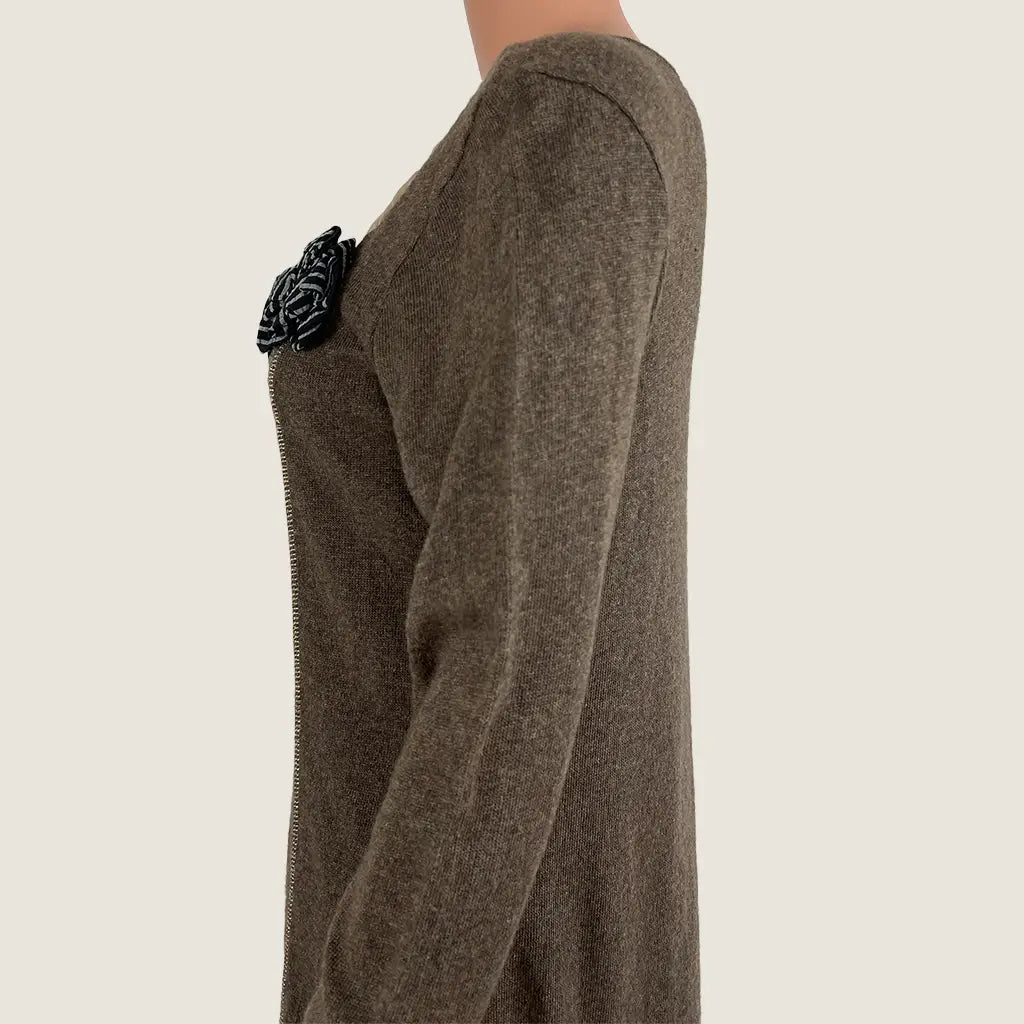 Side Detail View of the jp Jeans Women's Textured Knit Dress Mini