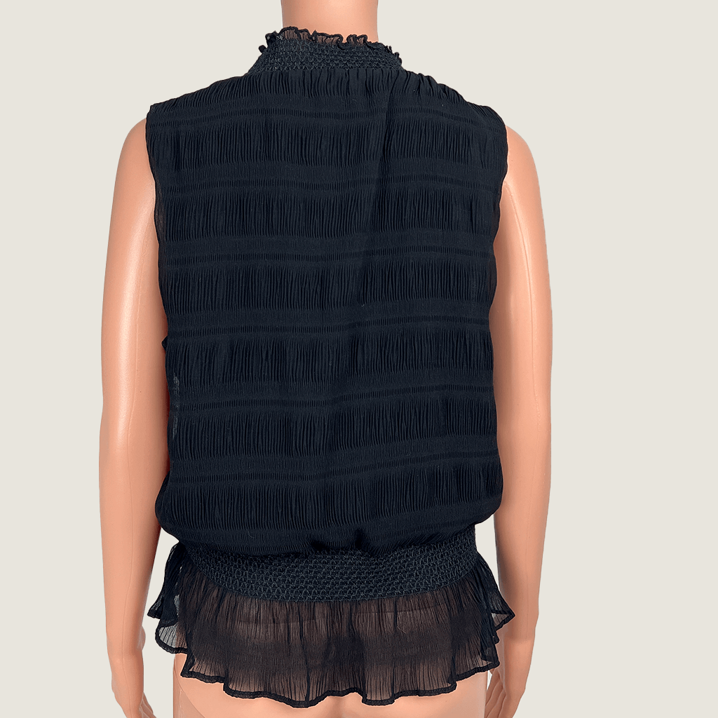 &me Sheer Black Top Back