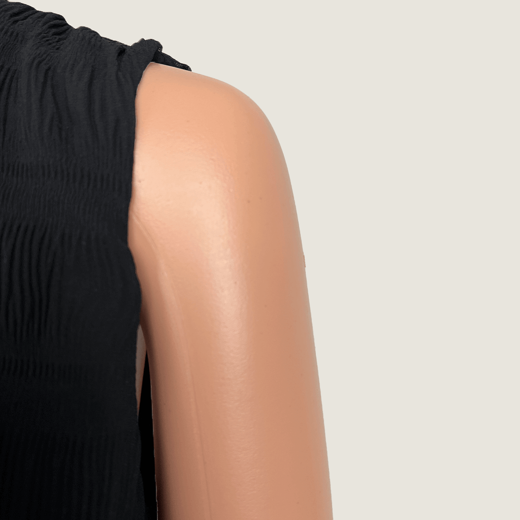 &me Sheer Black Top Sleeve