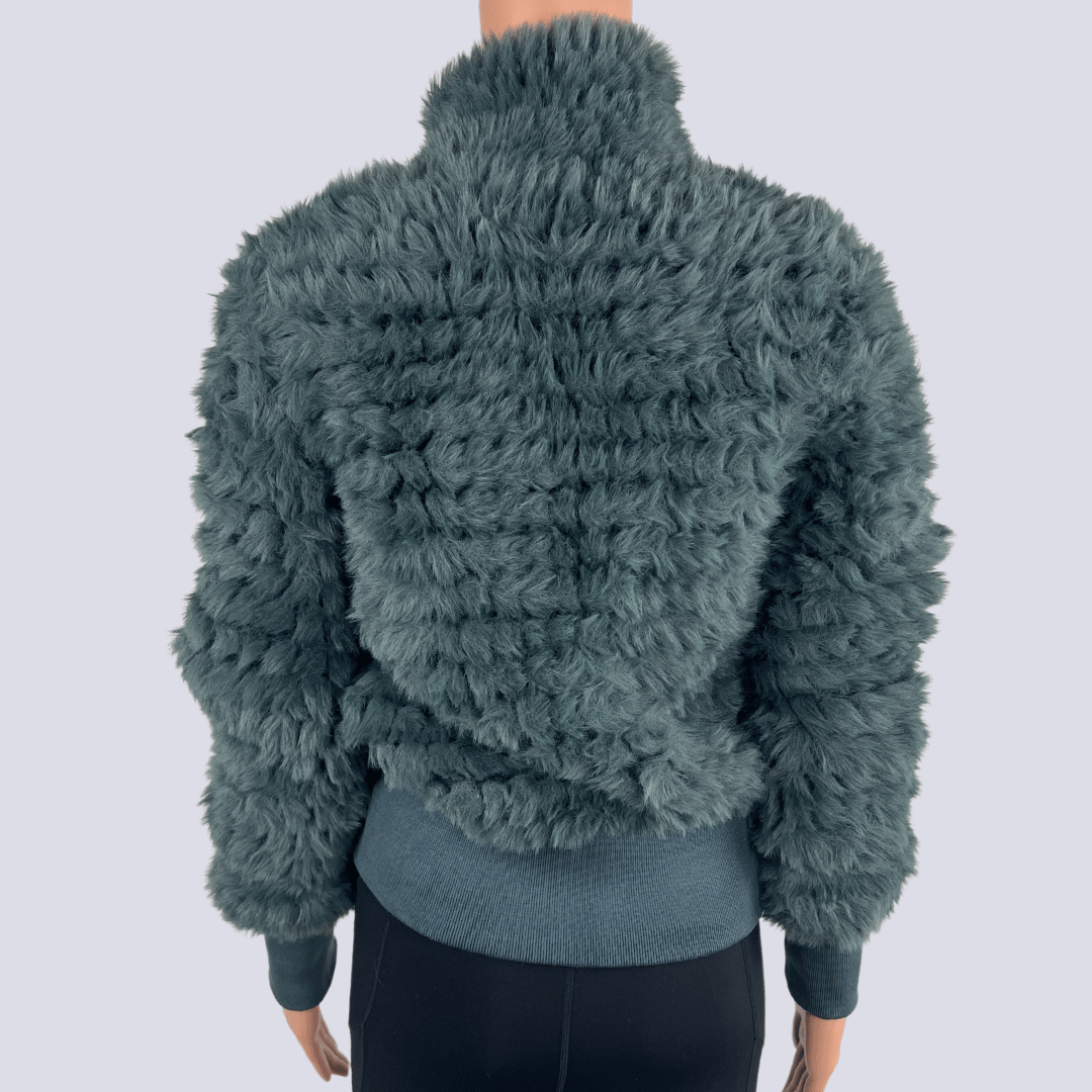 Back View of the Once Was Faux Fur Jacket