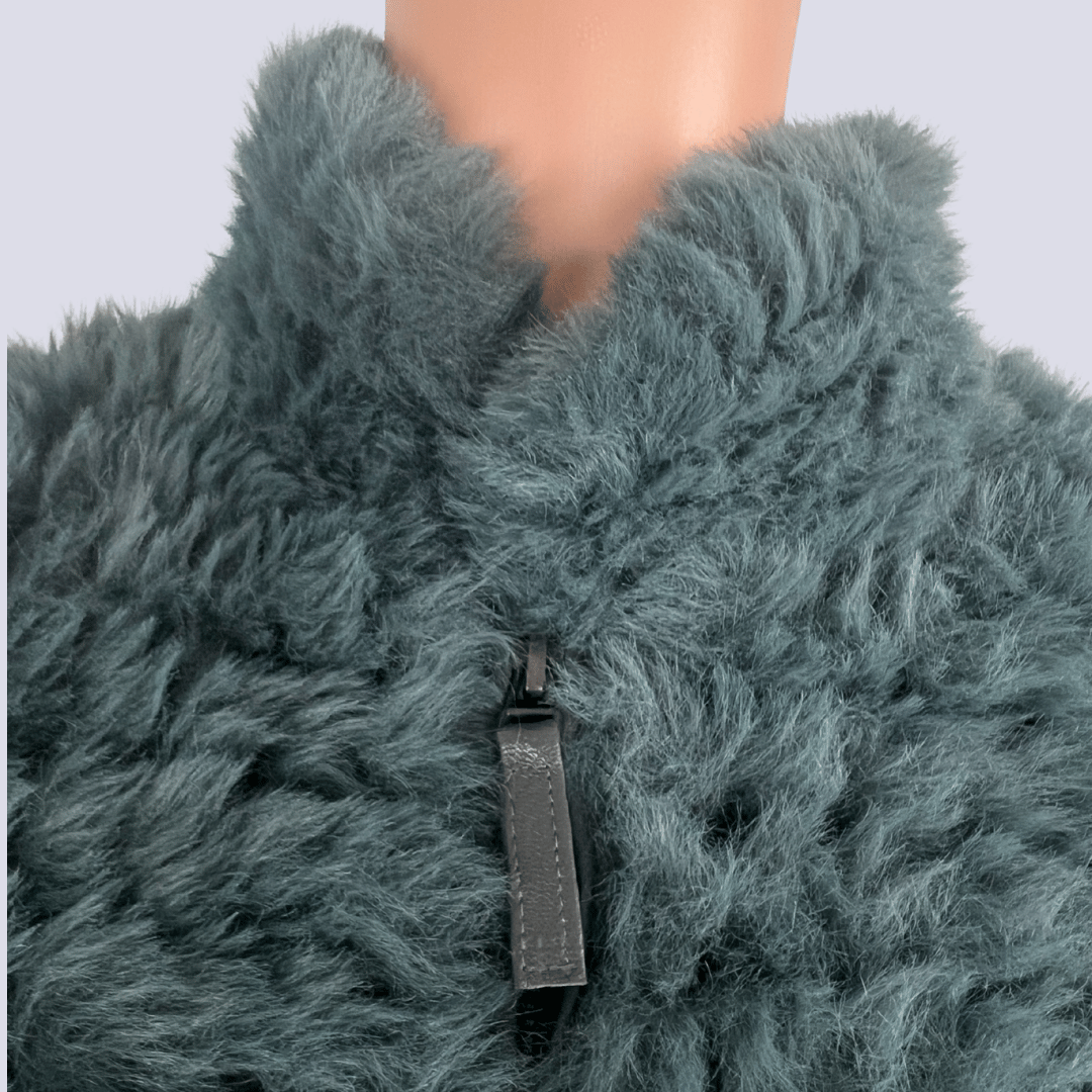 Neckline of the Once Was Faux Fur Jacket