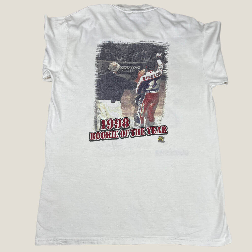 Vintage Hanes Harley Davidson back painted styled image of rookie of the year
