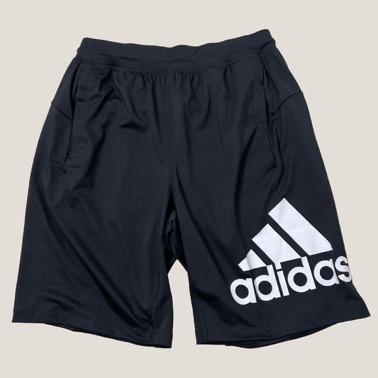 Mens Adidas Black Aeroready Running Shorts S Front