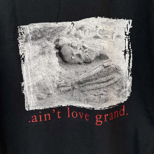 Black Metalcore Band T-Shirt Logo Detail