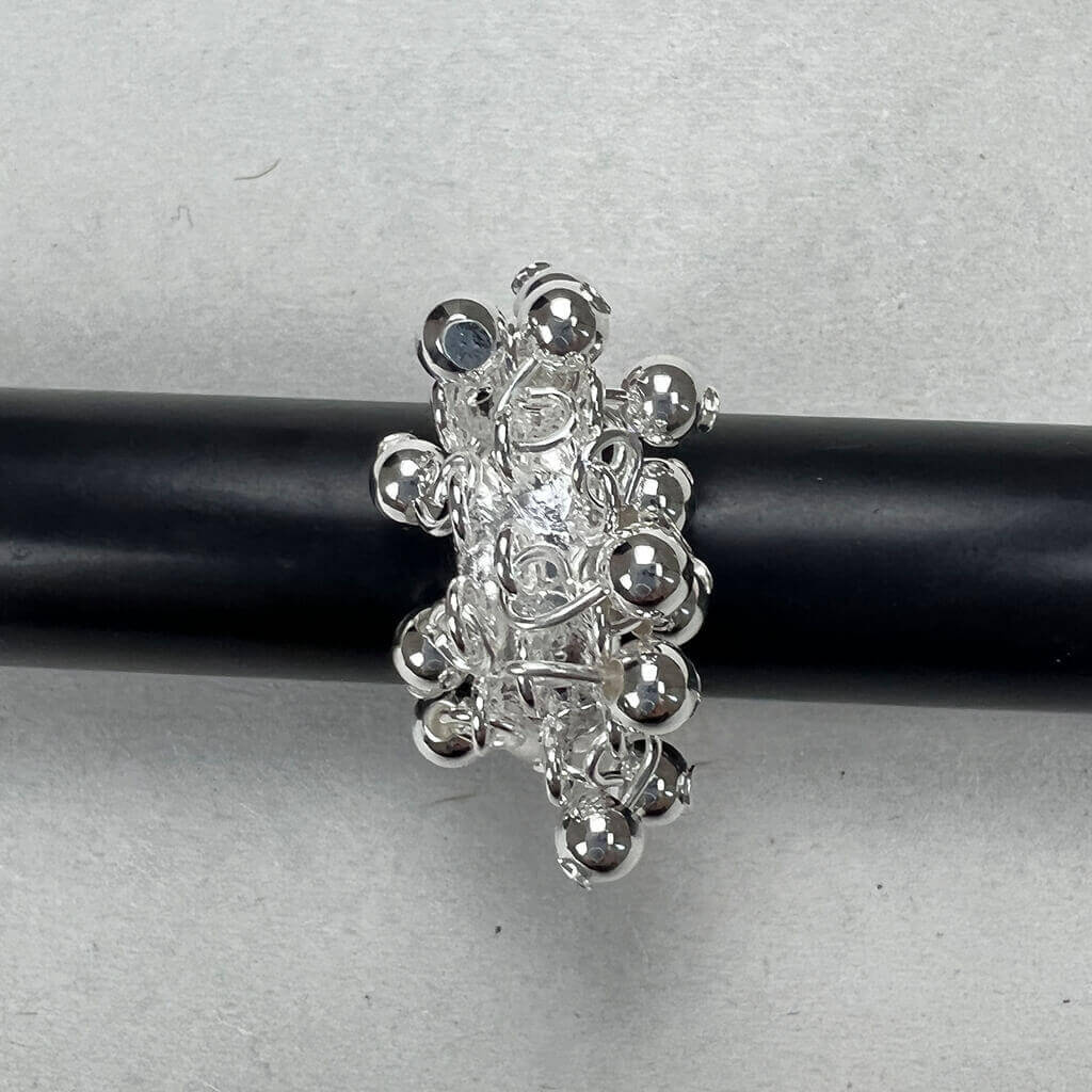 Silver Bead Ring