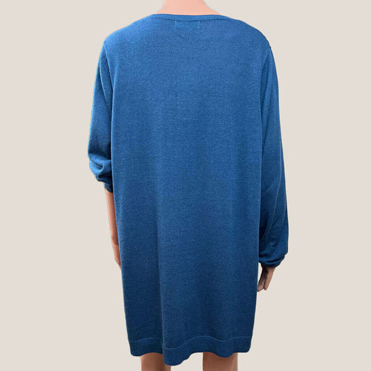 Beme Blue Jewelled Jumper Back
