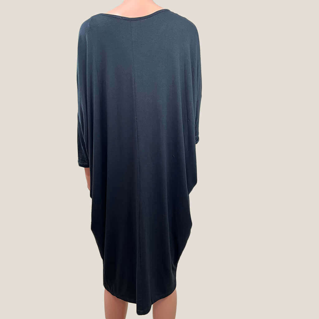 Betty Basic Black Bat Wing Midi Back