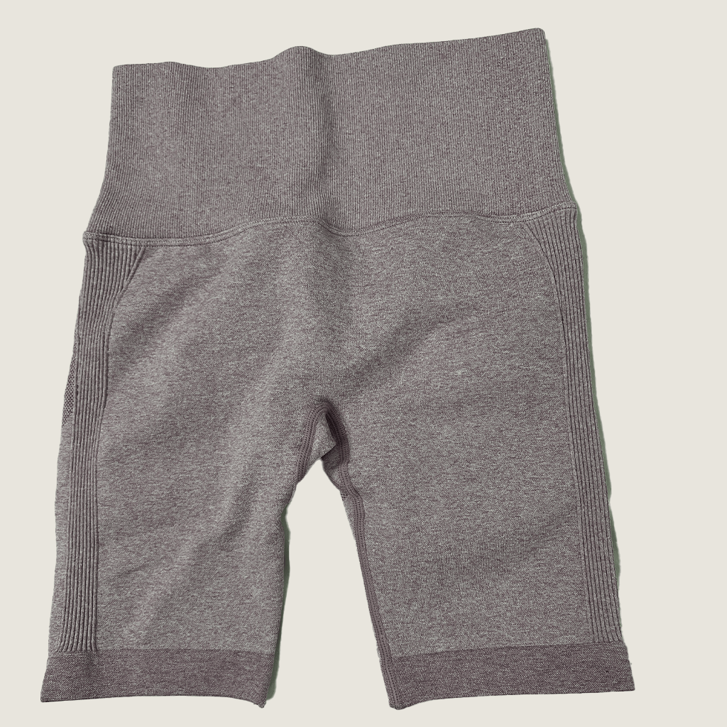 Women's High Waist Bike Shorts Front Purple