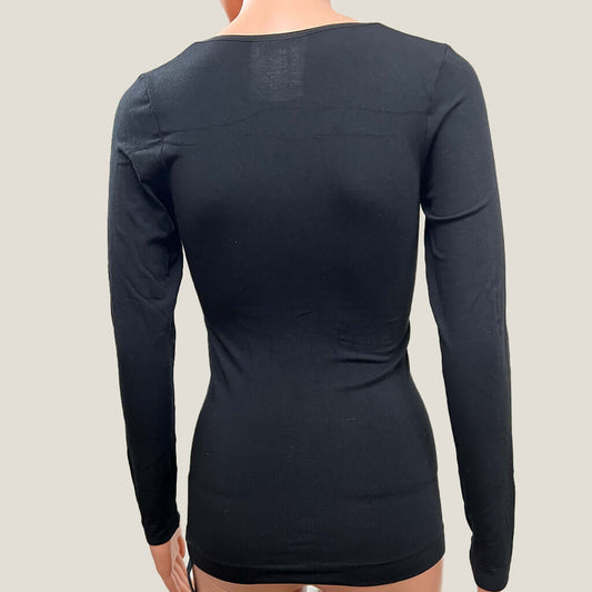 Long Sleeve Eco-Wear Black Top