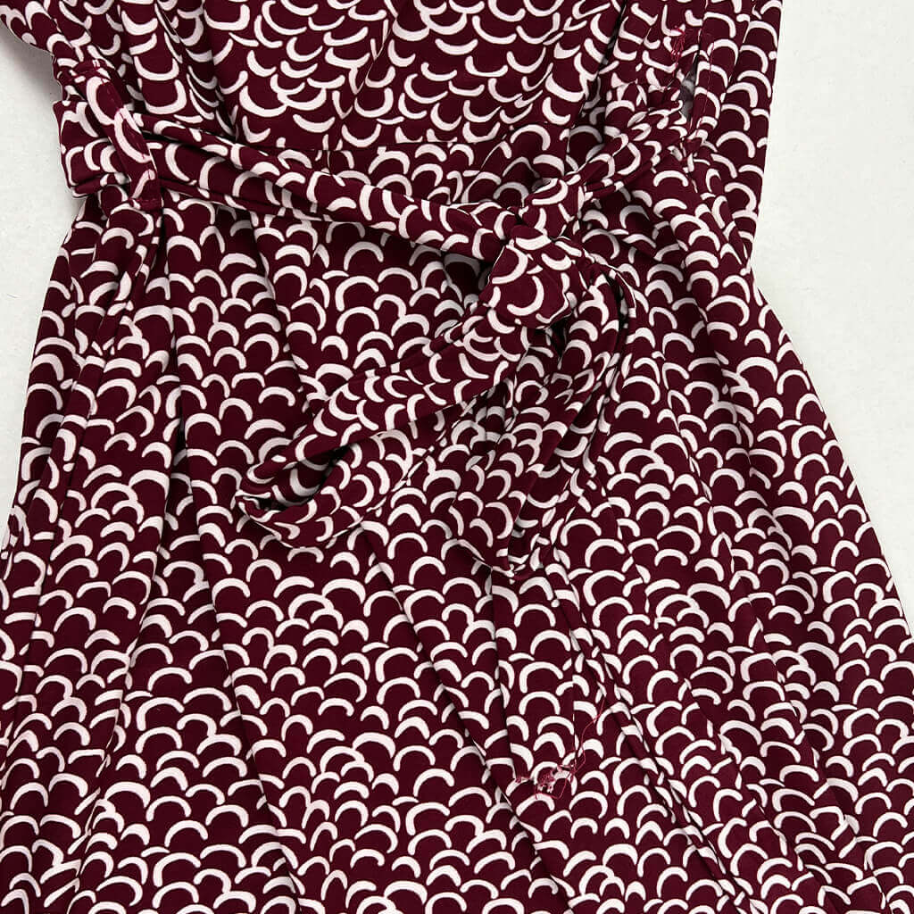 Cherry Lane Wrap Dress Belt Detail