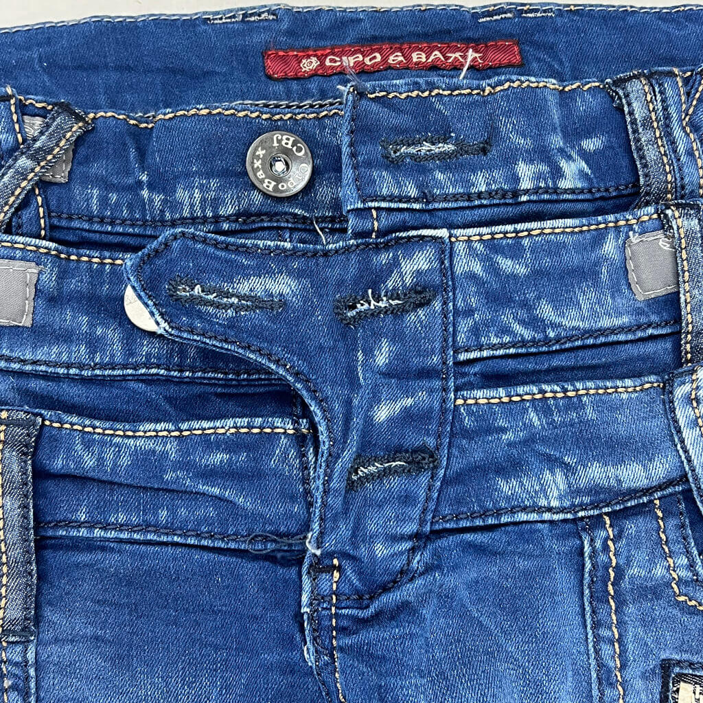 Waist detail Cipo & Baxx Triple Layer Jeans