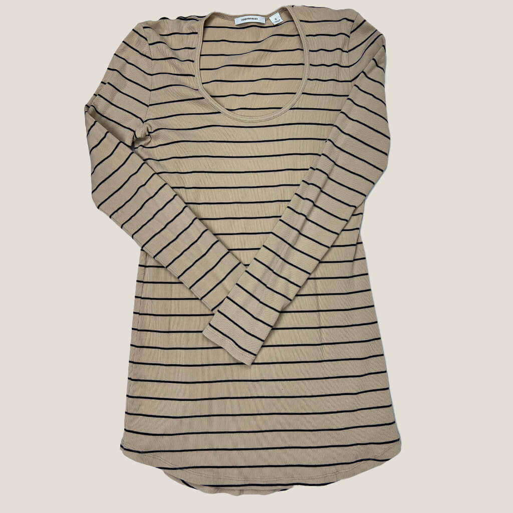 Front Country Road Long Sleeve Striped Top