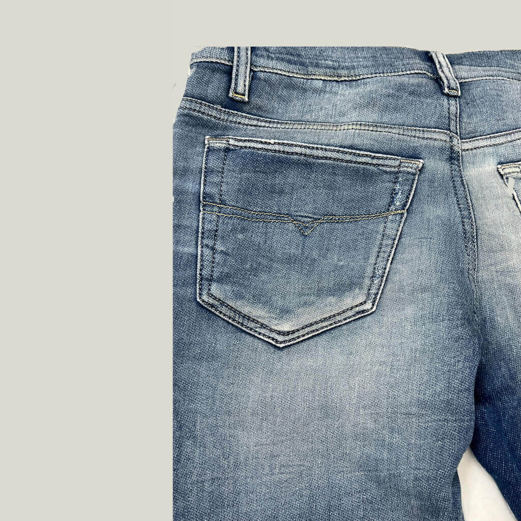 Diesel Stappy Womans Denim Sweat Pants 28 Bak Detail