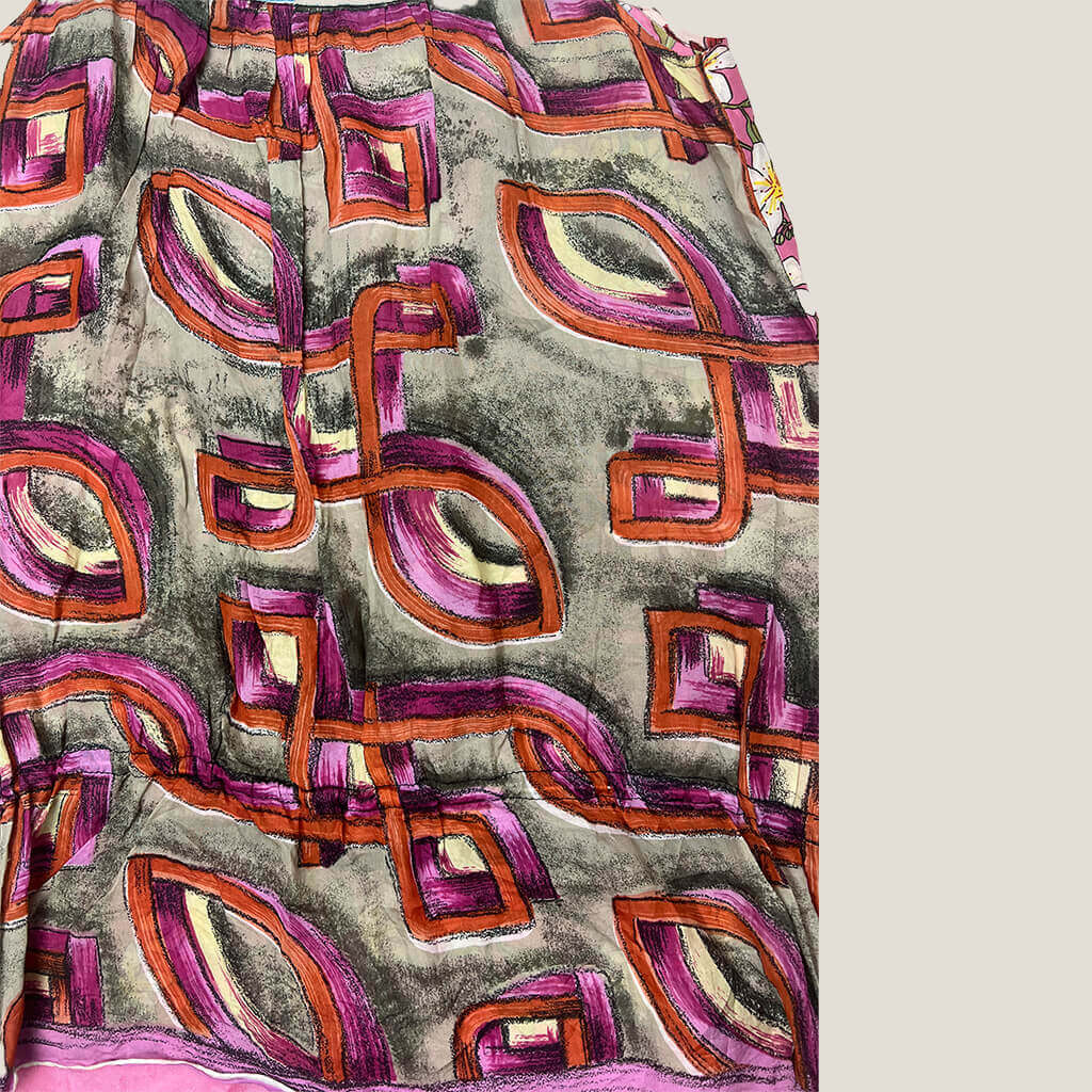 Navada Duffy Colorful Slip Dress Small Detail