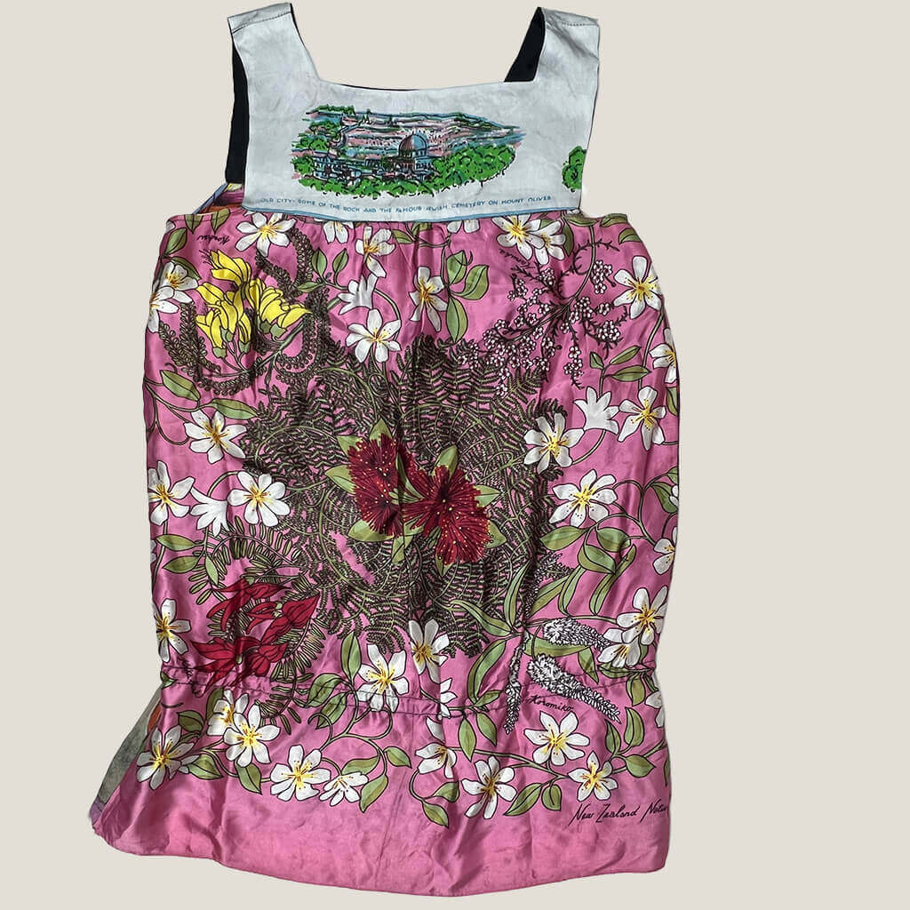 Navada Duffy Colorful Slip Dress Small Back
