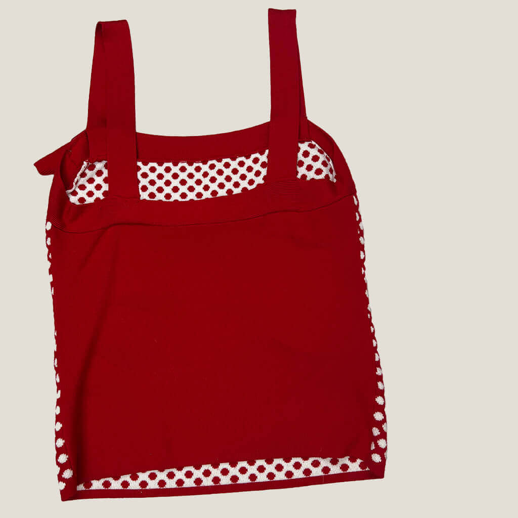 Back Dangerfield Womans Red Polkadot Top