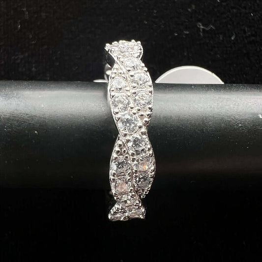 Diamond ring on black